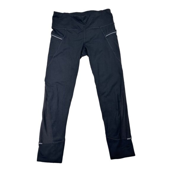 Athleta‎ Cropped Leggings sz Medium Tall Black - Picture 1 of 7